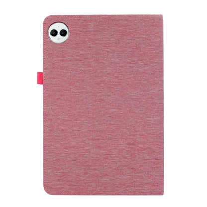 For Huawei MatePad Pro 12.2 (2024) Leather Case Card Holder Cloth Texture Tablet Stand Cover