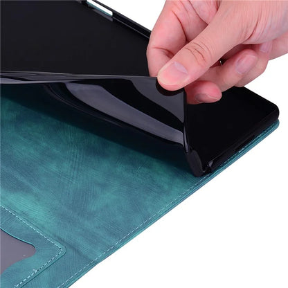 For Xiaomi Redmi Pad Pro Case Card Slots Leather Tablet Stand Folio Cover Flower Cat