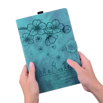 For Xiaomi Redmi Pad Pro Case Card Slots Leather Tablet Stand Folio Cover Flower Cat
