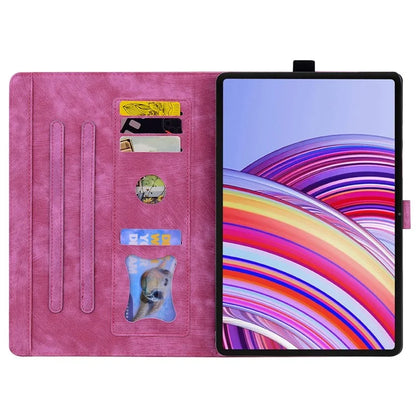 For Xiaomi Redmi Pad Pro Case Card Slots Leather Tablet Stand Folio Cover Flower Cat