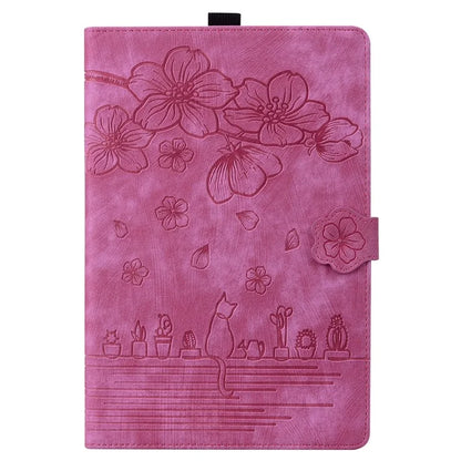For Xiaomi Redmi Pad Pro Case Card Slots Leather Tablet Stand Folio Cover Flower Cat