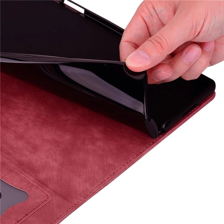 For Xiaomi Redmi Pad Pro Case Card Slots Leather Tablet Stand Folio Cover Flower Cat
