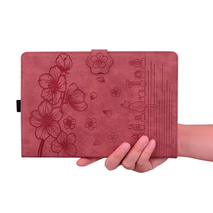 For Xiaomi Redmi Pad Pro Case Card Slots Leather Tablet Stand Folio Cover Flower Cat