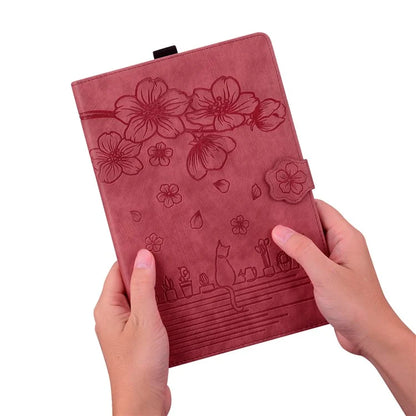 For Xiaomi Redmi Pad Pro Case Card Slots Leather Tablet Stand Folio Cover Flower Cat