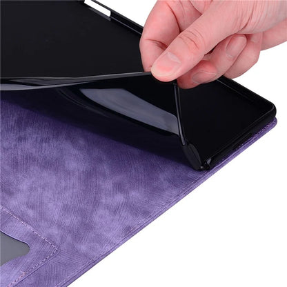 For Xiaomi Redmi Pad Pro Case Card Slots Leather Tablet Stand Folio Cover Flower Cat