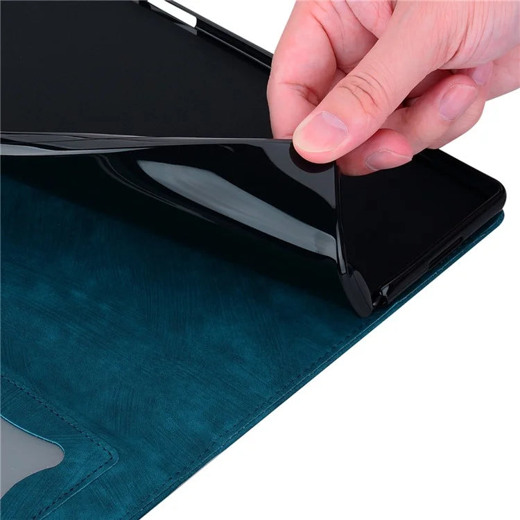 For Xiaomi Redmi Pad Pro Case Card Slots Leather Tablet Stand Folio Cover Flower Cat