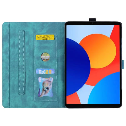 For Xiaomi Redmi Pad SE 4G 8.7 inch Case Card Slots Leather Tablet Stand Folio Cover Flower Cat