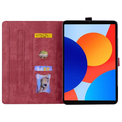 For Xiaomi Redmi Pad SE 4G 8.7 inch Case Card Slots Leather Tablet Stand Folio Cover Flower Cat