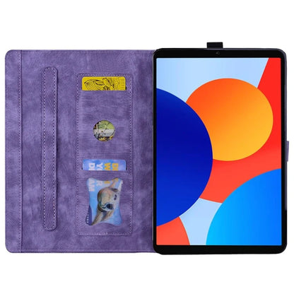 For Xiaomi Redmi Pad SE 4G 8.7 inch Case Card Slots Leather Tablet Stand Folio Cover Flower Cat
