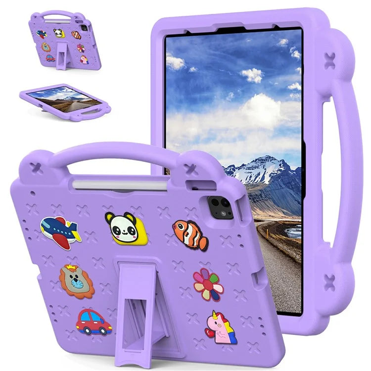 For iPad Pro 13 (2024) / Air 13 (2024) / iPad Pro 12.9 (2022) / (2021) / (2020) / (2018) Case Kids EVA Tablet Cover