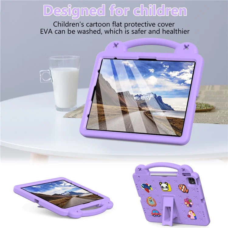 For iPad Pro 13 (2024) / Air 13 (2024) / iPad Pro 12.9 (2022) / (2021) / (2020) / (2018) Case Kids EVA Tablet Cover