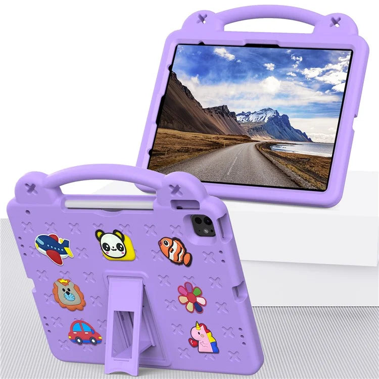 For iPad Pro 13 (2024) / Air 13 (2024) / iPad Pro 12.9 (2022) / (2021) / (2020) / (2018) Case Kids EVA Tablet Cover