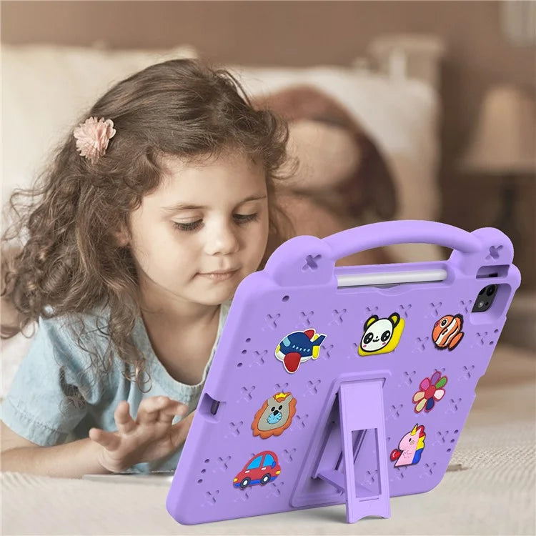 For iPad Pro 13 (2024) / Air 13 (2024) / iPad Pro 12.9 (2022) / (2021) / (2020) / (2018) Case Kids EVA Tablet Cover