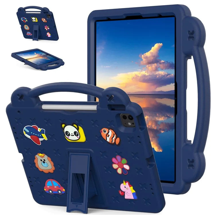 For iPad Pro 13 (2024) / Air 13 (2024) / iPad Pro 12.9 (2022) / (2021) / (2020) / (2018) Case Kids EVA Tablet Cover