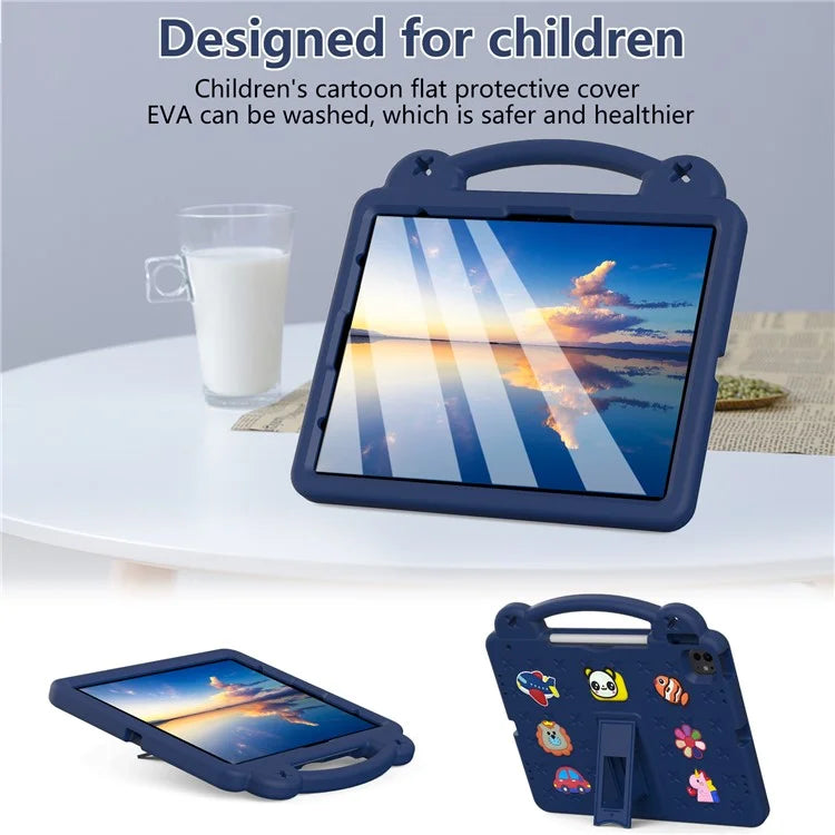 For iPad Pro 13 (2024) / Air 13 (2024) / iPad Pro 12.9 (2022) / (2021) / (2020) / (2018) Case Kids EVA Tablet Cover
