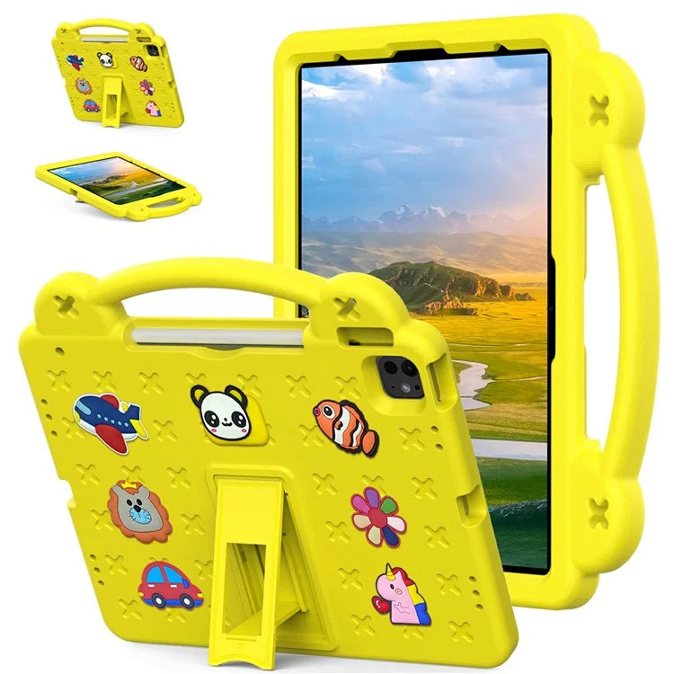 For iPad Pro 13 (2024) / Air 13 (2024) / iPad Pro 12.9 (2022) / (2021) / (2020) / (2018) Case Kids EVA Tablet Cover