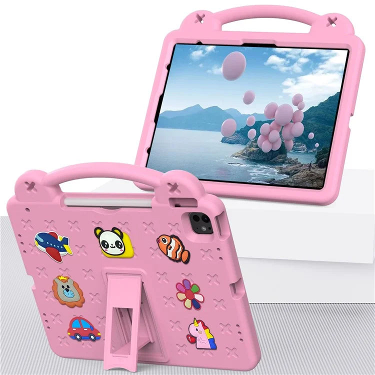 For iPad Pro 13 (2024) / Air 13 (2024) / iPad Pro 12.9 (2022) / (2021) / (2020) / (2018) Case Kids EVA Tablet Cover