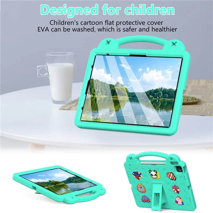 For iPad Pro 13 (2024) / Air 13 (2024) / iPad Pro 12.9 (2022) / (2021) / (2020) / (2018) Case Kids EVA Tablet Cover