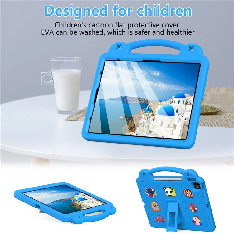 For iPad Pro 13 (2024) / Air 13 (2024) / iPad Pro 12.9 (2022) / (2021) / (2020) / (2018) Case Kids EVA Tablet Cover