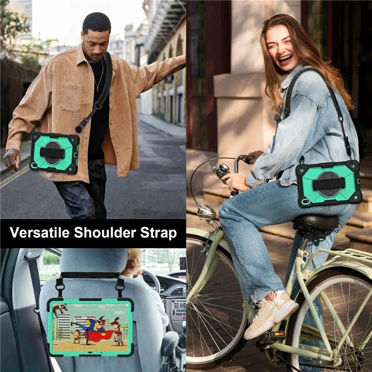 For Huawei MatePad SE 11 Case Kickstand Silicone+PC Tablet Cover with Shoulder Strap