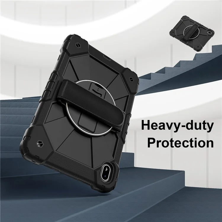 For Huawei MatePad SE 11 Case Kickstand Silicone+PC Tablet Cover with Shoulder Strap
