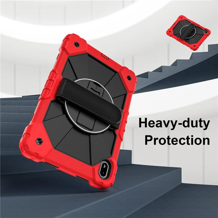 For Huawei MatePad SE 11 Case Kickstand Silicone+PC Tablet Cover with Shoulder Strap