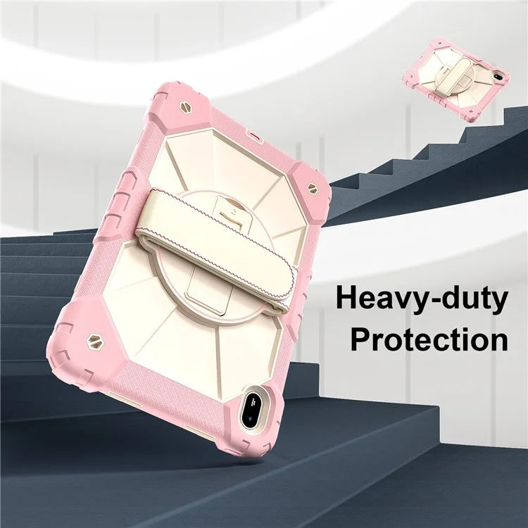 For Huawei MatePad SE 11 Case Kickstand Silicone+PC Tablet Cover with Shoulder Strap