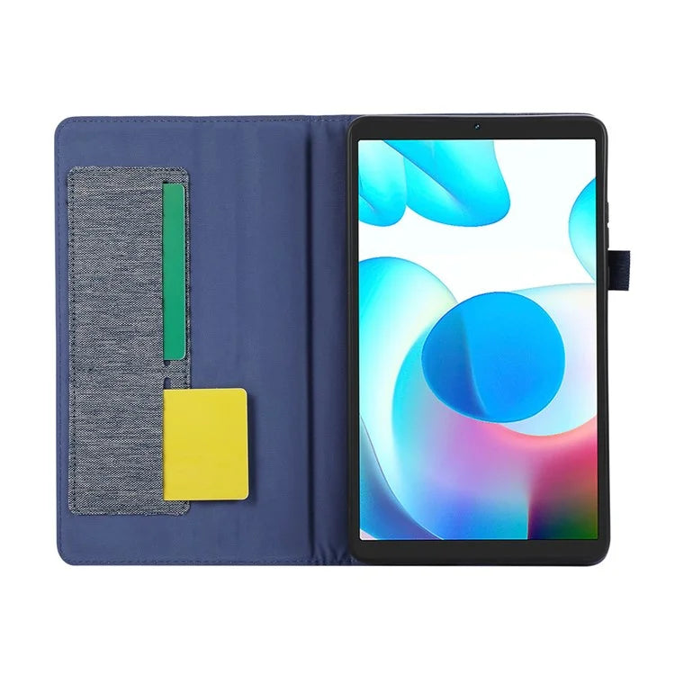 For Xiaomi Redmi Pad SE 4G 8.7 inch Leather Case Card Holder Cloth Texture Tablet Stand Cover