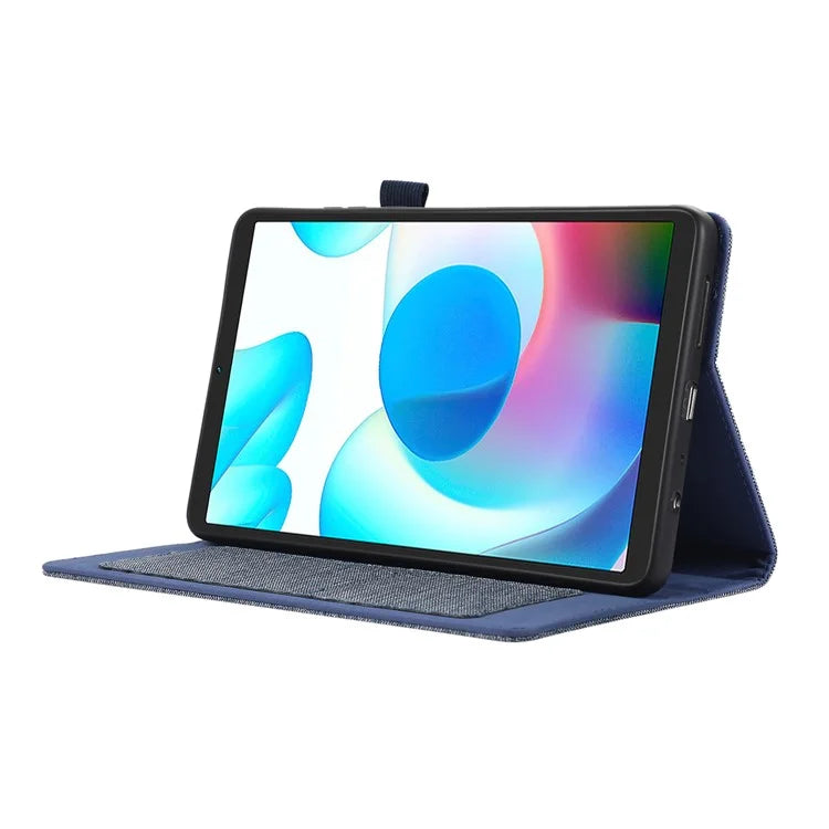 For Xiaomi Redmi Pad SE 4G 8.7 inch Leather Case Card Holder Cloth Texture Tablet Stand Cover