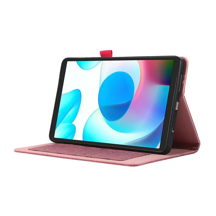 For Xiaomi Redmi Pad SE 4G 8.7 inch Leather Case Card Holder Cloth Texture Tablet Stand Cover