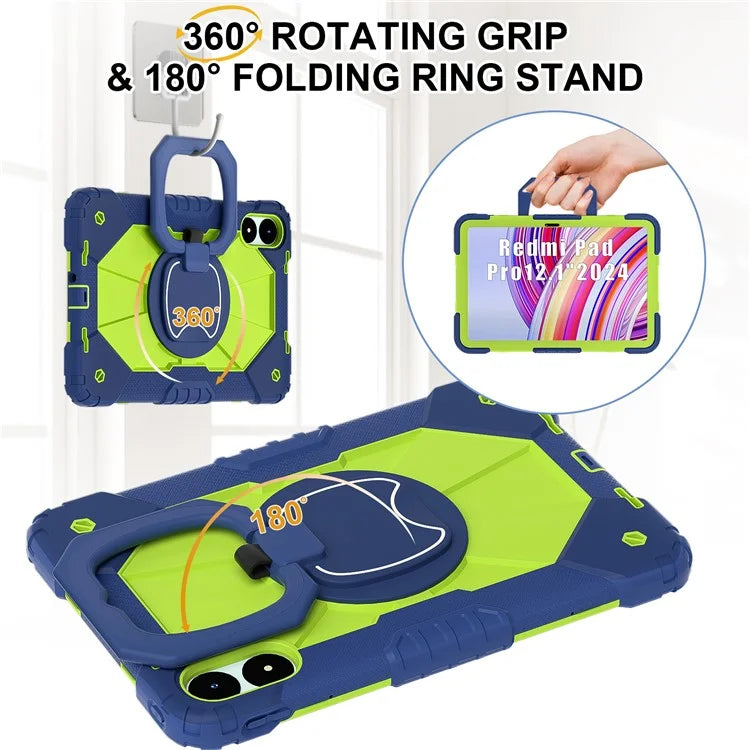 For Xiaomi Redmi Pad Pro 5G / Pad Pro / Poco Pad 4G Kickstand Case Silicone+PC Tablet Cover