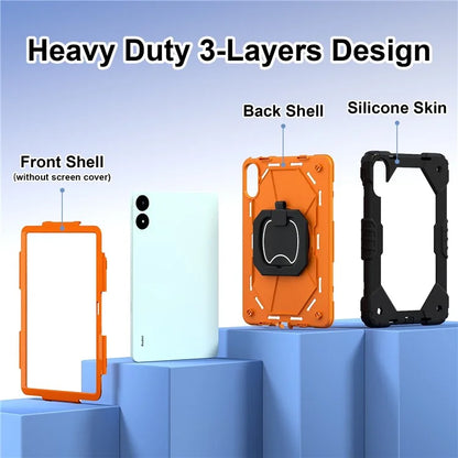 For Xiaomi Redmi Pad Pro 5G / Pad Pro / Poco Pad 4G Kickstand Case Silicone+PC Tablet Cover