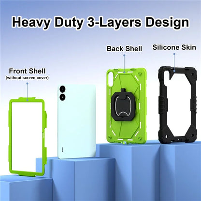 For Xiaomi Redmi Pad Pro 5G / Pad Pro / Poco Pad 4G Kickstand Case Silicone+PC Tablet Cover