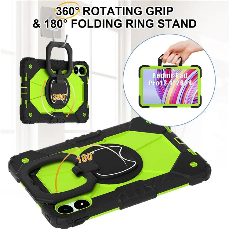 For Xiaomi Redmi Pad Pro 5G / Pad Pro / Poco Pad 4G Kickstand Case Silicone+PC Tablet Cover