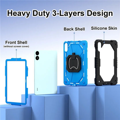 For Xiaomi Redmi Pad Pro 5G / Pad Pro / Poco Pad 4G Kickstand Case Silicone+PC Tablet Cover