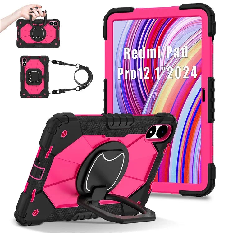 For Xiaomi Redmi Pad Pro 5G / Pad Pro / Poco Pad 4G Kickstand Case Silicone+PC Tablet Cover
