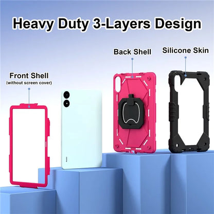 For Xiaomi Redmi Pad Pro 5G / Pad Pro / Poco Pad 4G Kickstand Case Silicone+PC Tablet Cover