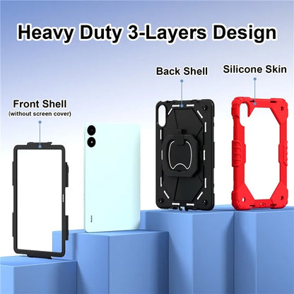 For Xiaomi Redmi Pad Pro 5G / Pad Pro / Poco Pad 4G Kickstand Case Silicone+PC Tablet Cover