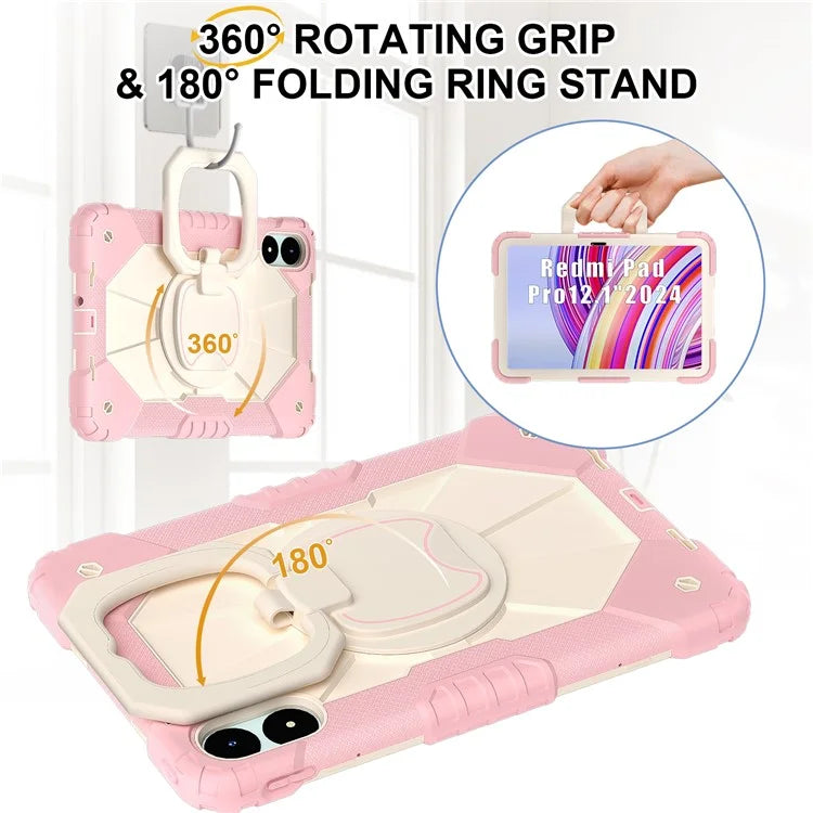 For Xiaomi Redmi Pad Pro 5G / Pad Pro / Poco Pad 4G Kickstand Case Silicone+PC Tablet Cover