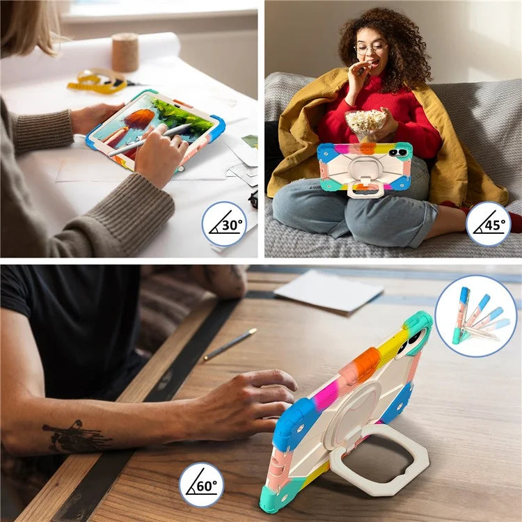 For Xiaomi Redmi Pad Pro 5G / Pad Pro / Poco Pad 4G Kickstand Case Silicone+PC Tablet Cover