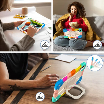 For Xiaomi Redmi Pad Pro 5G / Pad Pro / Poco Pad 4G Kickstand Case Silicone+PC Tablet Cover