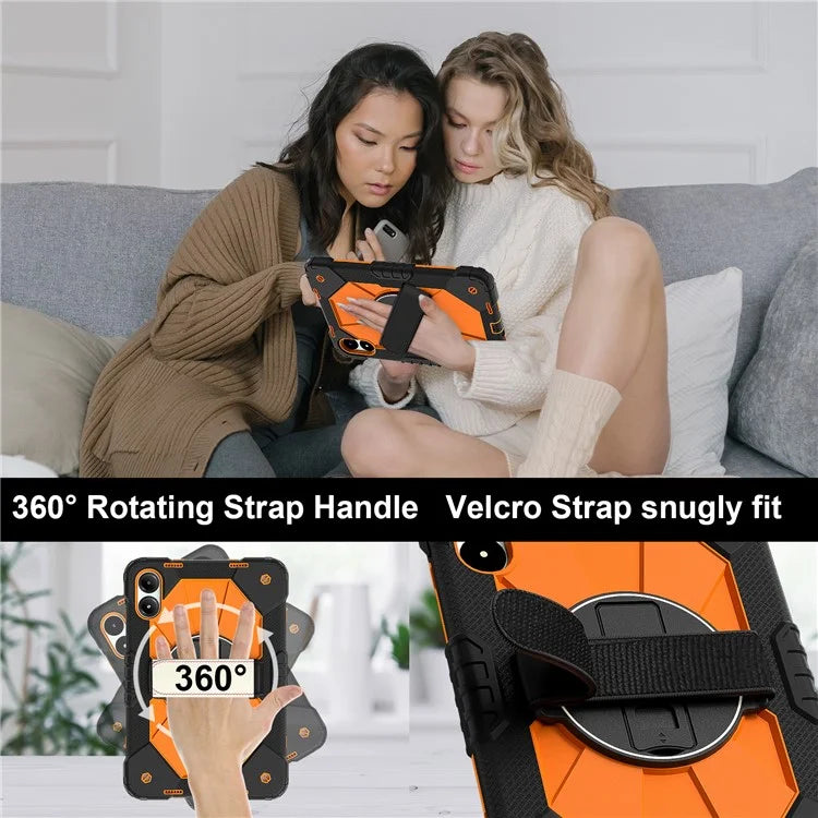 For Xiaomi Redmi Pad Pro 5G / Pad Pro / Poco Pad 4G Case Kickstand Silicone+PC Tablet Cover with Shoulder Strap