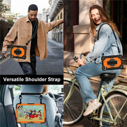 For Xiaomi Redmi Pad Pro 5G / Pad Pro / Poco Pad 4G Case Kickstand Silicone+PC Tablet Cover with Shoulder Strap