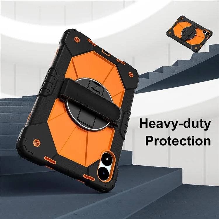 For Xiaomi Redmi Pad Pro 5G / Pad Pro / Poco Pad 4G Case Kickstand Silicone+PC Tablet Cover with Shoulder Strap