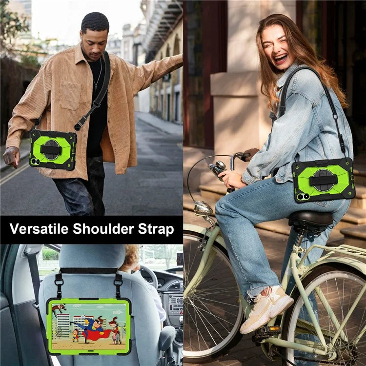 For Xiaomi Redmi Pad Pro 5G / Pad Pro / Poco Pad 4G Case Kickstand Silicone+PC Tablet Cover with Shoulder Strap