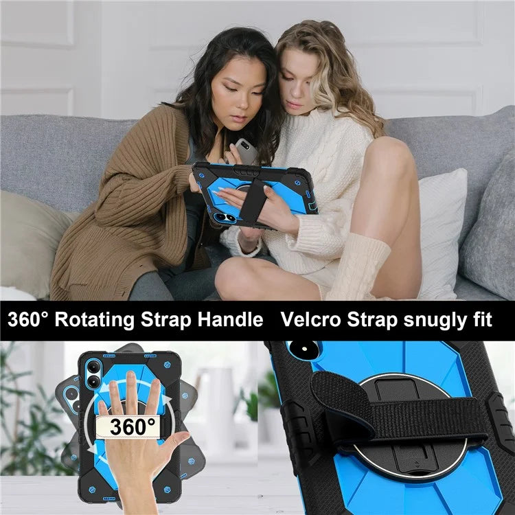 For Xiaomi Redmi Pad Pro 5G / Pad Pro / Poco Pad 4G Case Kickstand Silicone+PC Tablet Cover with Shoulder Strap