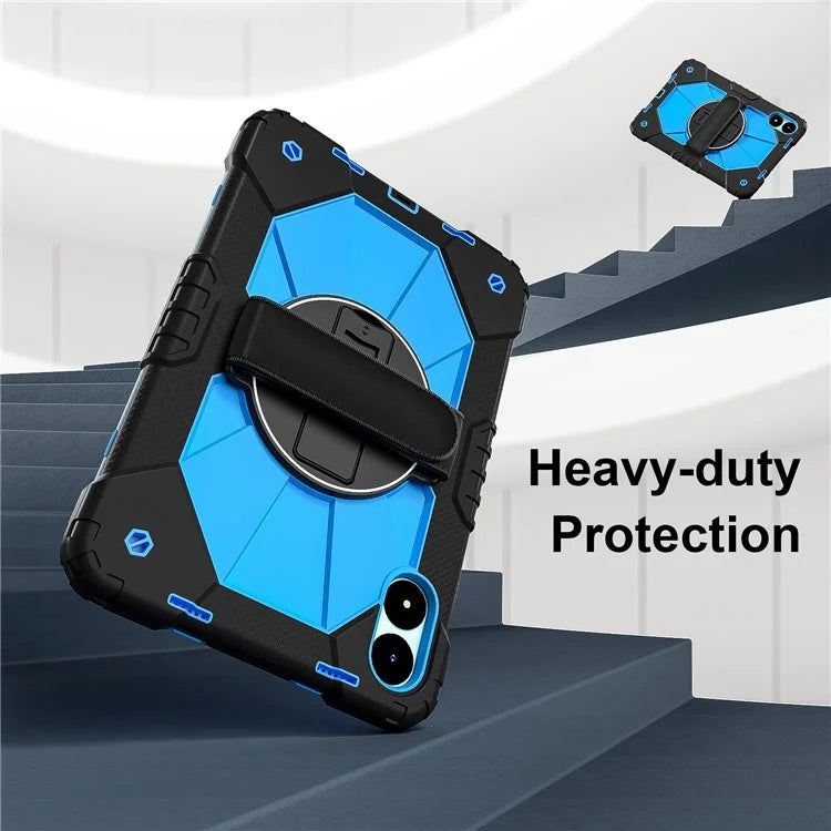 For Xiaomi Redmi Pad Pro 5G / Pad Pro / Poco Pad 4G Case Kickstand Silicone+PC Tablet Cover with Shoulder Strap