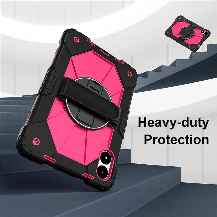 For Xiaomi Redmi Pad Pro 5G / Pad Pro / Poco Pad 4G Case Kickstand Silicone+PC Tablet Cover with Shoulder Strap