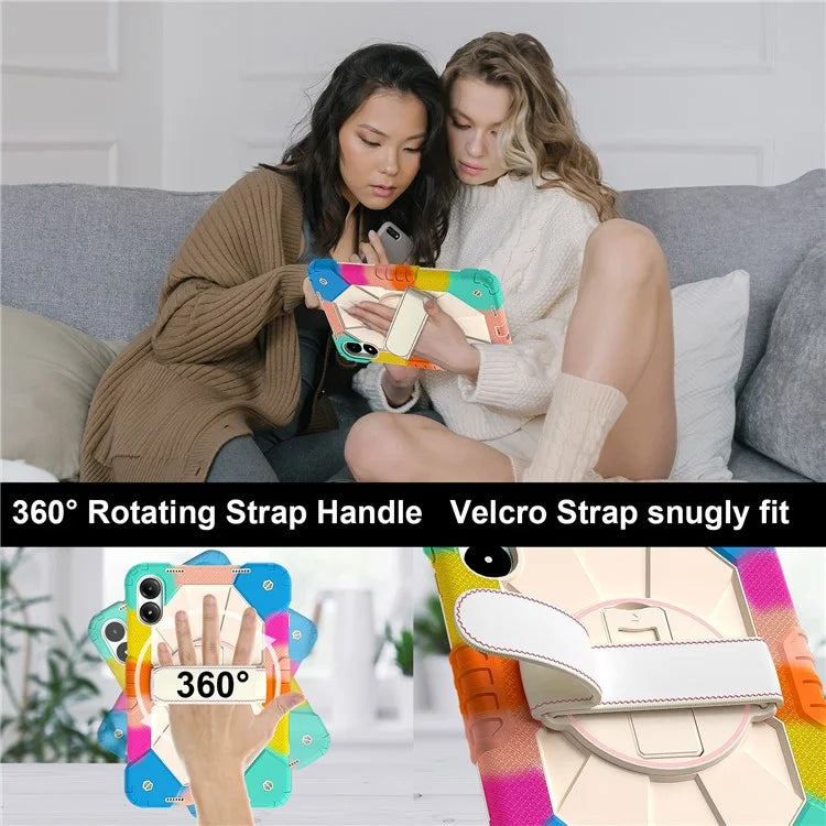 For Xiaomi Redmi Pad Pro 5G / Pad Pro / Poco Pad 4G Case Kickstand Silicone+PC Tablet Cover with Shoulder Strap