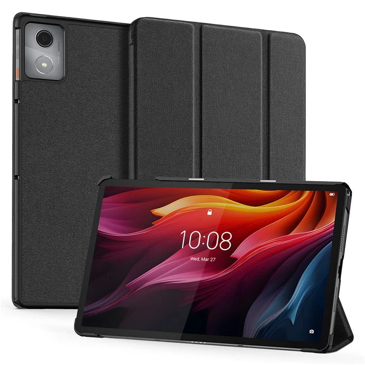 DUX DUCIS Domo Series for Lenovo Tab K11 Plus Case Tri-Fold Stand Leather Cover Auto Wake / Sleep